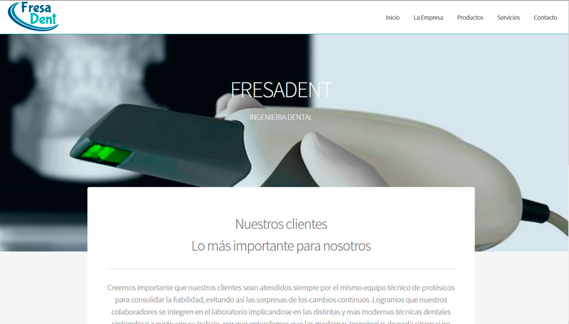 Diseño Web Fresadent Marbella